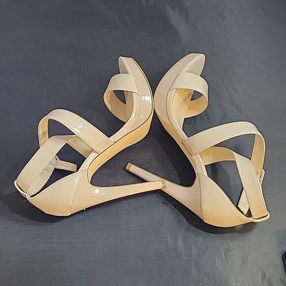 NINE WEST OPEN TOE THREE ADJUSTABLE BUCKLE ANKLE STRAP WOMEN"S SANDAL - Picture 12 of 13